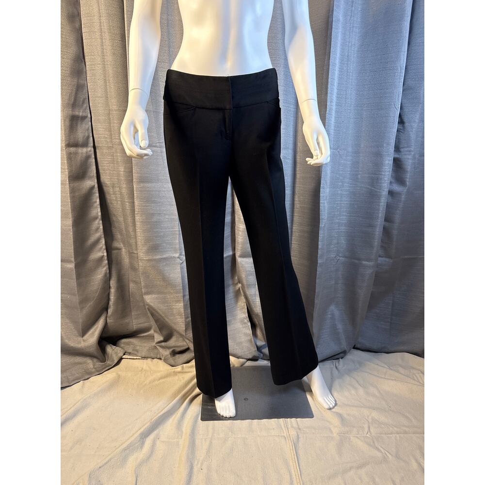 Express Black Garbardine Blend Trousers Sz 8